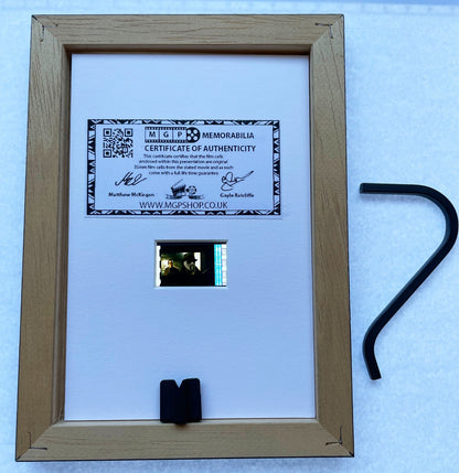 WATCHMEN Original Mini 35mm Film Cells set within Quality Wood Frame + COA