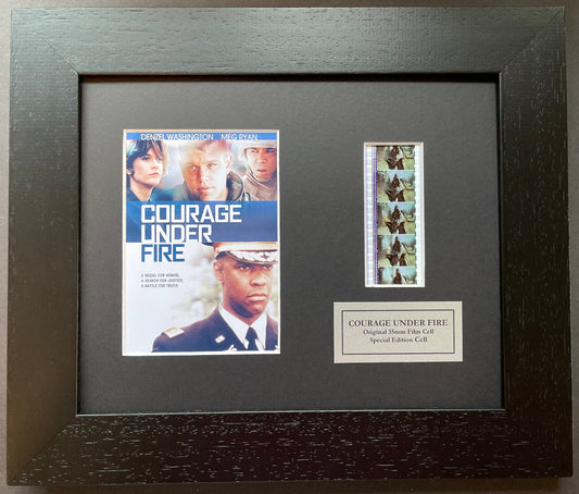COURAGE UNDER FIRE Original 35mm Film Cells set within Quality Wood Frame + COA