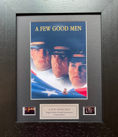 A FEW GOOD MEN 1992 Original 35mm Film Cells set within Quality Wood Frame + COA