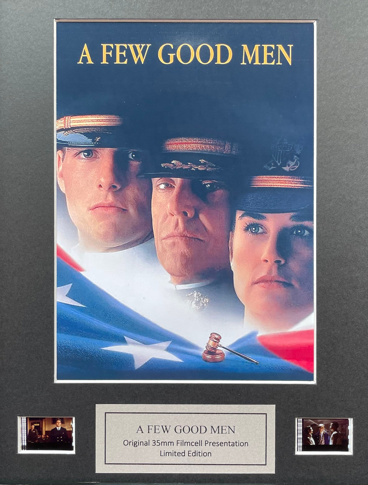 A FEW GOOD MEN 1992 Original 35mm Film Cells set within Quality Wood Frame + COA
