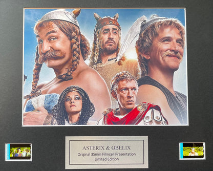 ASTERIX & OBELIX Original 35mm Film Cells set within Quality Wood Frame + COA