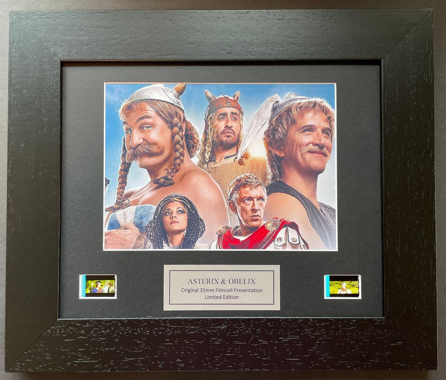 ASTERIX & OBELIX Original 35mm Film Cells set within Quality Wood Frame + COA