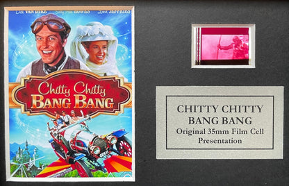 Chitty Chitty Bang Bang Original Mini 35mm Film Cells set in Quality Wood Frame