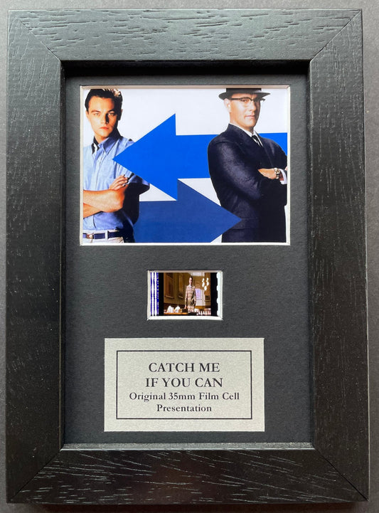 Catch Me If You Can TOM HANKS Original Mini 35mm Film Cells in Quality Wood Frame