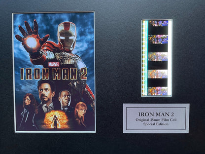 IRON MAN 2 Original 35mm Film Cells set within Quality Wood Frame + COA v1