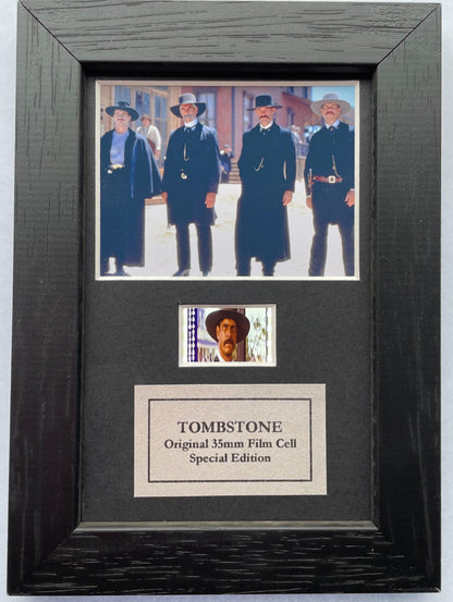 TOMBSTONE Original Mini 35mm Film Cells set within Quality Wood Frame + COA