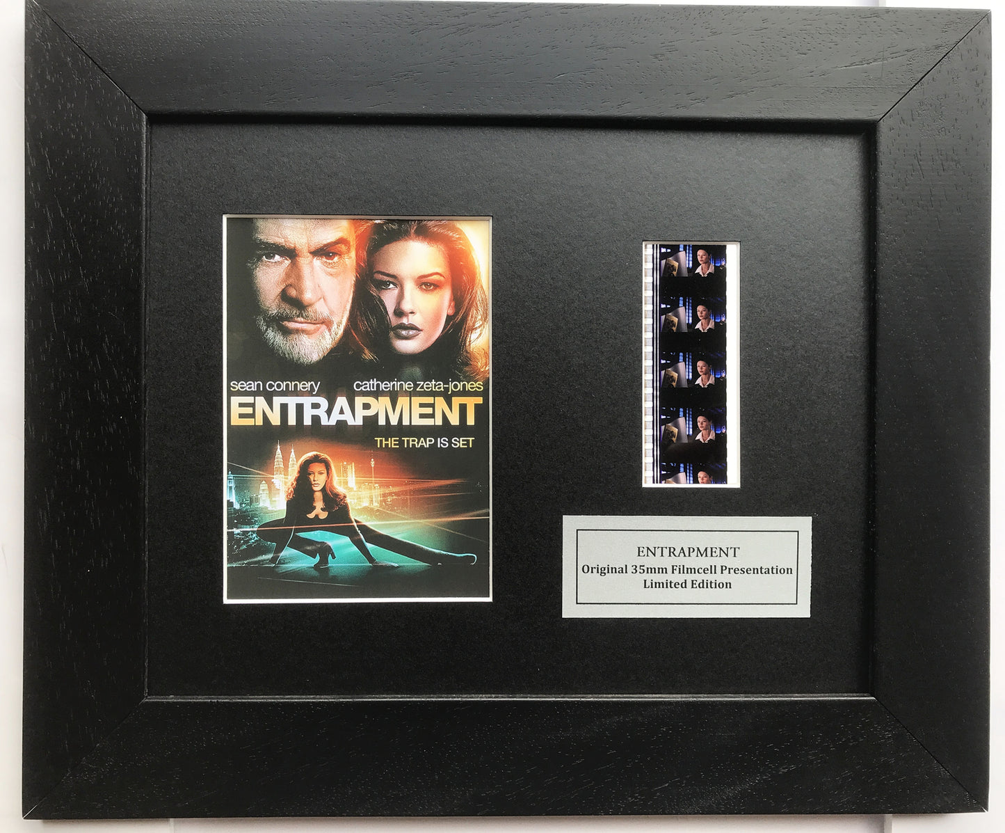 ENTRAPMENT 1999 Original 35mm Film Cells set within Quality Wood Frame + COA