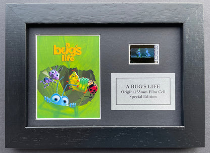 A BUGS LIFE 1998 Original Mini 35mm Film Cells set within Quality Wood Frame + COA