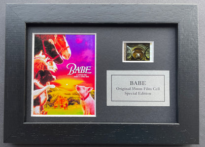 BABE of 1995 Original Mini 35mm Film Cell set within Quality Wood Frame + COA v2