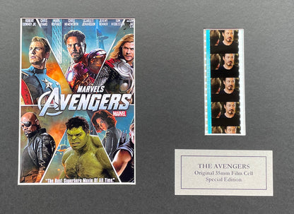 THE AVENGERS Original 35mm Film Cells set within Quality Wood Frame + COA