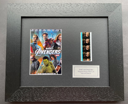 THE AVENGERS Original 35mm Film Cells set within Quality Wood Frame + COA