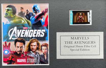 THE AVENGERS Original Mini 35mm Film Cells set within Quality Wood Frame + COA