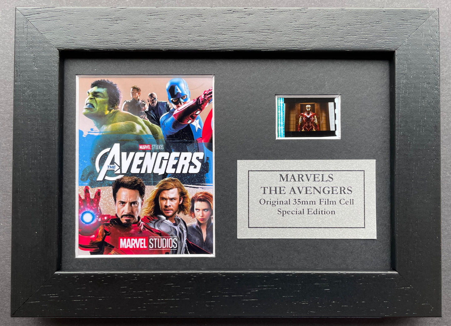 THE AVENGERS Original Mini 35mm Film Cells set within Quality Wood Frame + COA