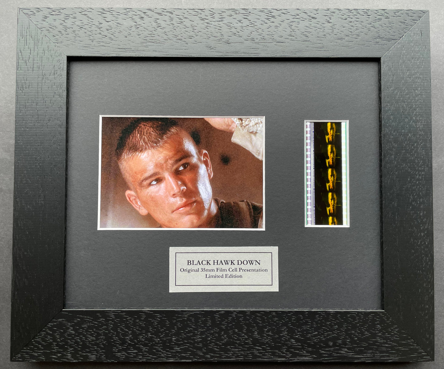 BLACK HAWK DOWN Original 35mm Film Cells set within Quality Wood Frame + COA v2