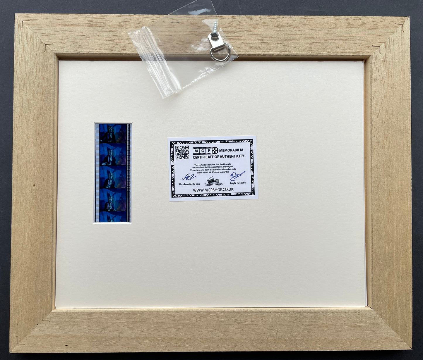 BEETLEJUICE Original 35mm Film Cells set in Quality Wood Frame + COA