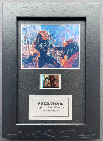 PREDATORS Original Mini 35mm Film Cells set within Quality Wood Frame + COA