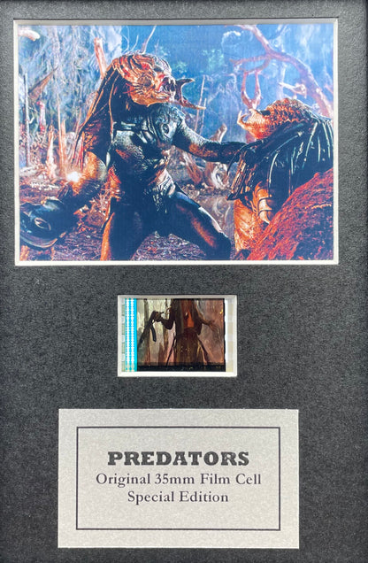 PREDATORS Original Mini 35mm Film Cells set within Quality Wood Frame + COA