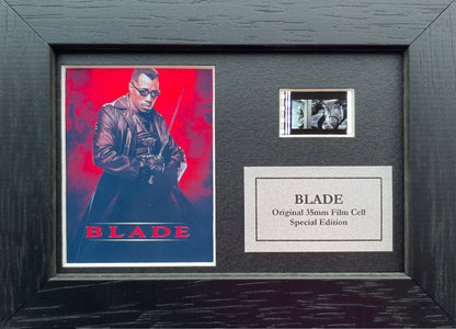 BLADE Original Mini 35mm Film Cells set within Quality Wood Frame + COA