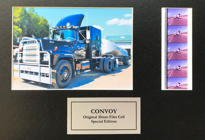 CONVOY of 1978 Original 35mm Film Cells set within Quality Wood Frame + COA