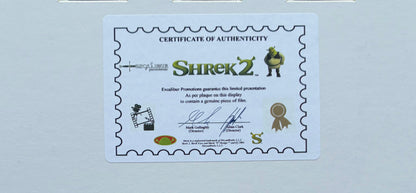 SHREK 2 Original Rare 35mm film cells set in Quality Wood Frame 50cm x 48cm