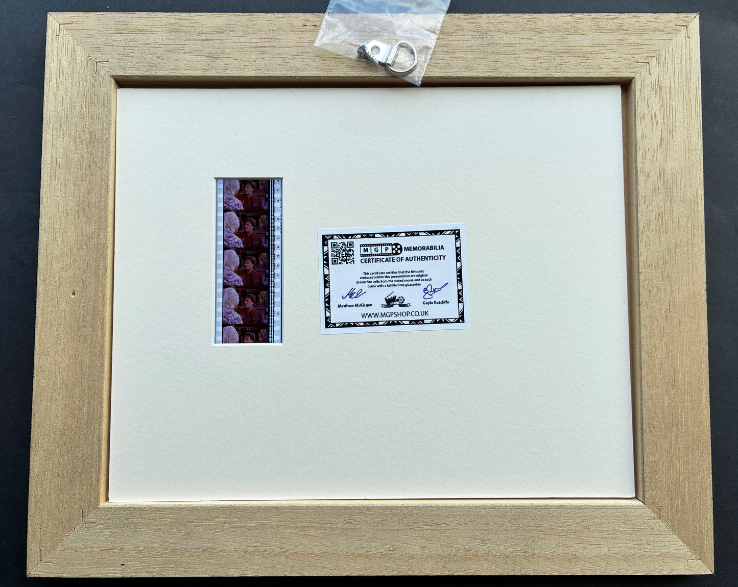 BACK To The FUTURE II Original 35mm Film Cells set in Quality Wood Frame + COA