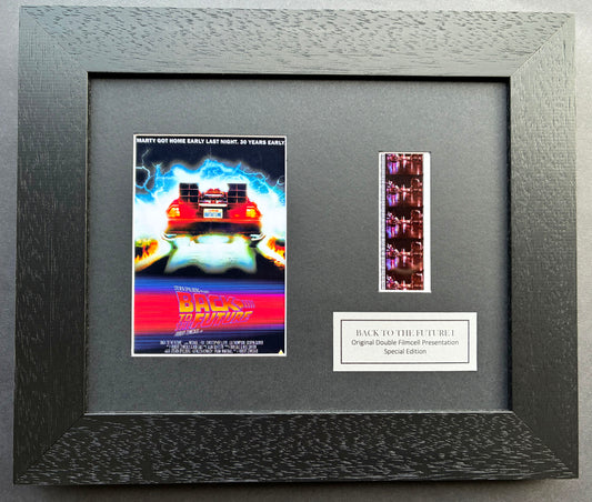 Back To The Future I Original 35mm Film Cells set within Quality Wood Frame + COA
