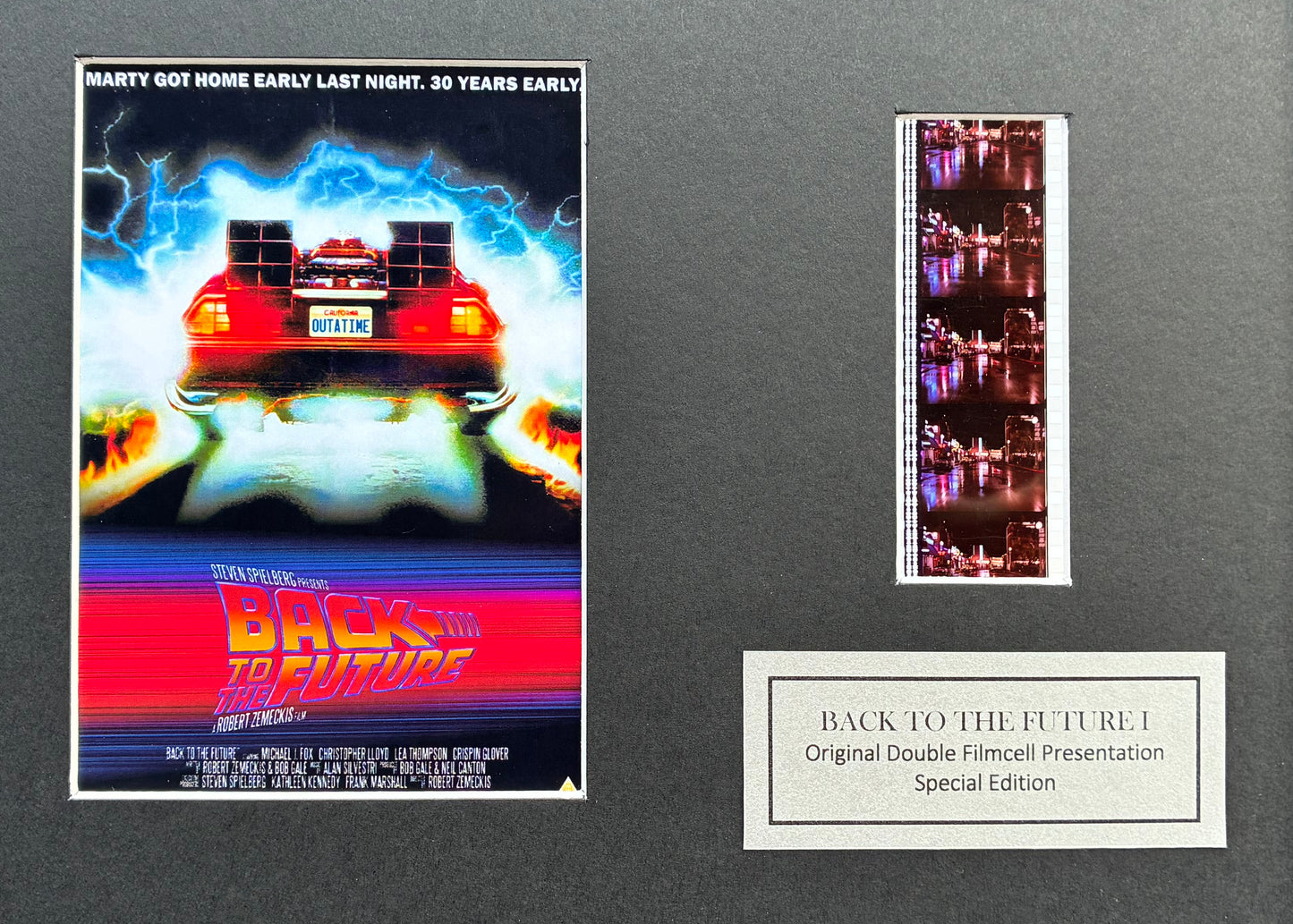 Back To The Future I Original 35mm Film Cells set within Quality Wood Frame + COA