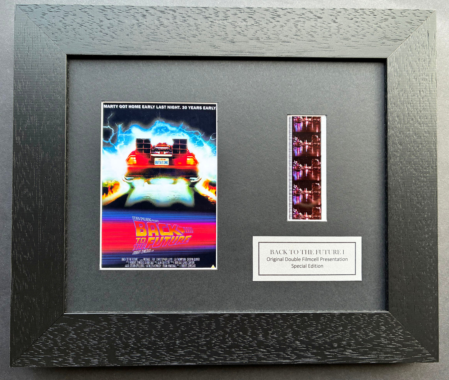 Back To The Future I Original 35mm Film Cells set within Quality Wood Frame + COA
