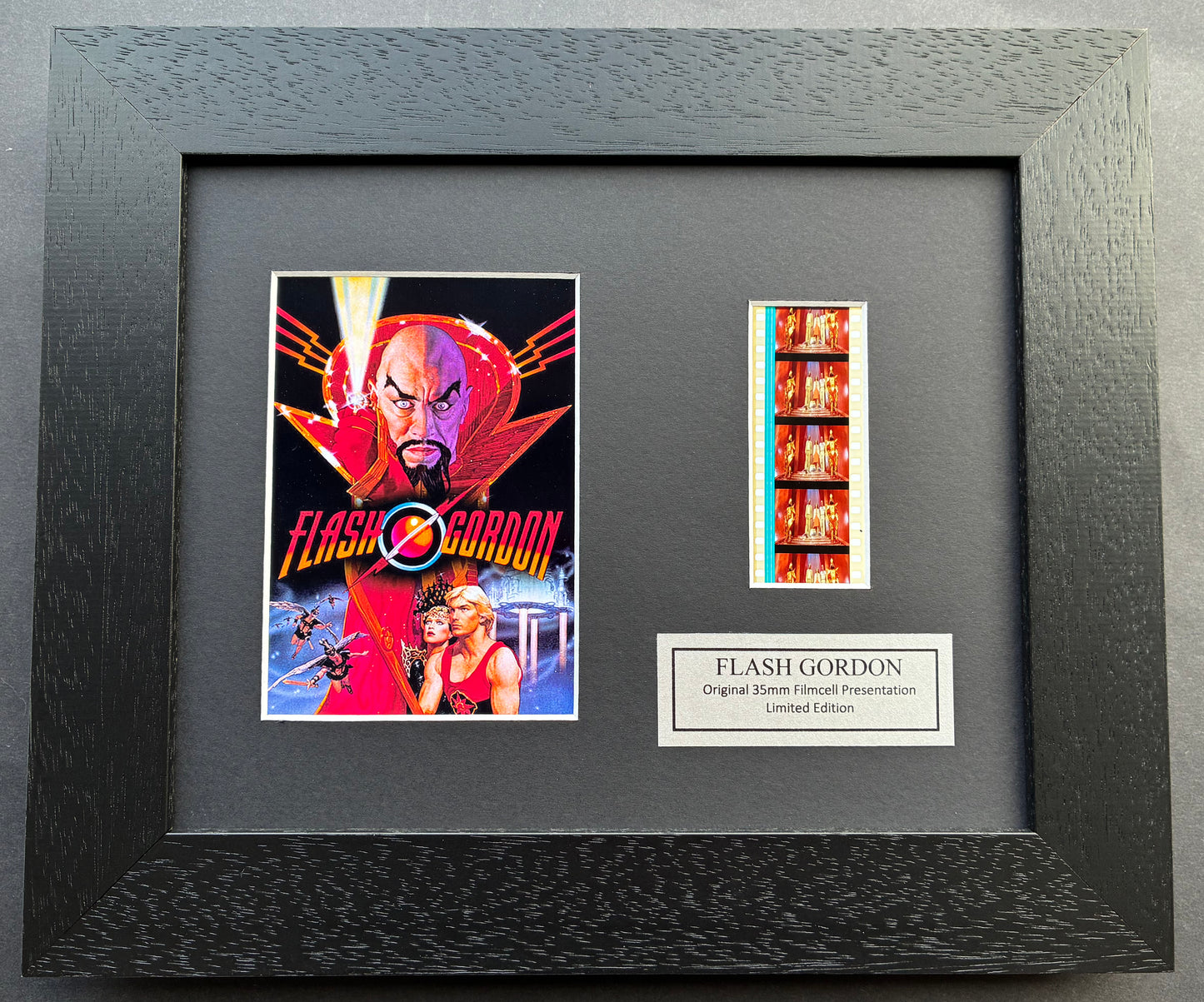 FLASH GORDON 1980 Original 35mm Film Cells set within Quality Wood Frame + COA