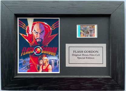 FLASH GORDON Original Mini 35mm Film Cells set within Quality Wood Frame + COA
