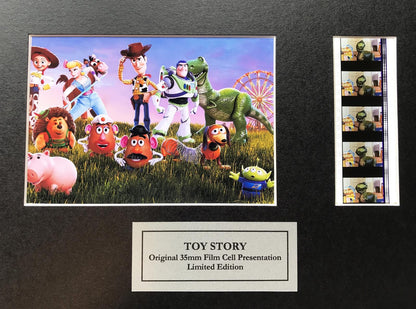 TOY STORY Original 35mm Film Cells set within Quality Wood Frame + COA
