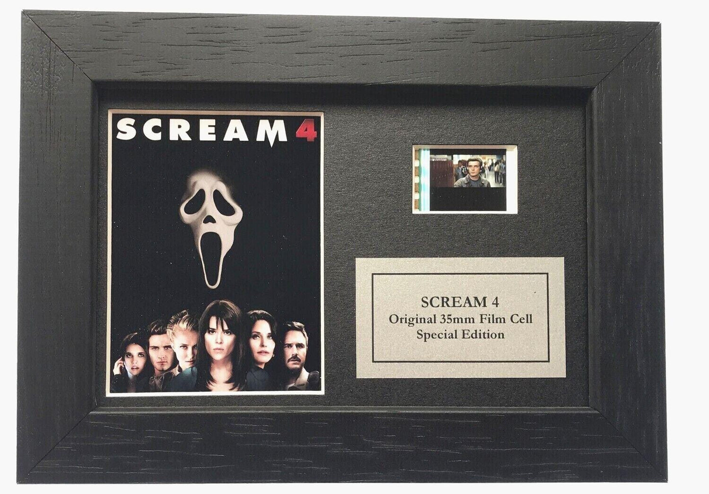 SCREAM 4 Original Mini 35mm Film Cells set within Quality Wood Frame + COA