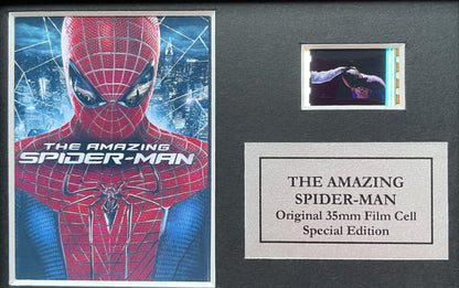 The AMAZING SPIDER-MAN Original Mini 35mm Film Cell set within Quality Wood Frame