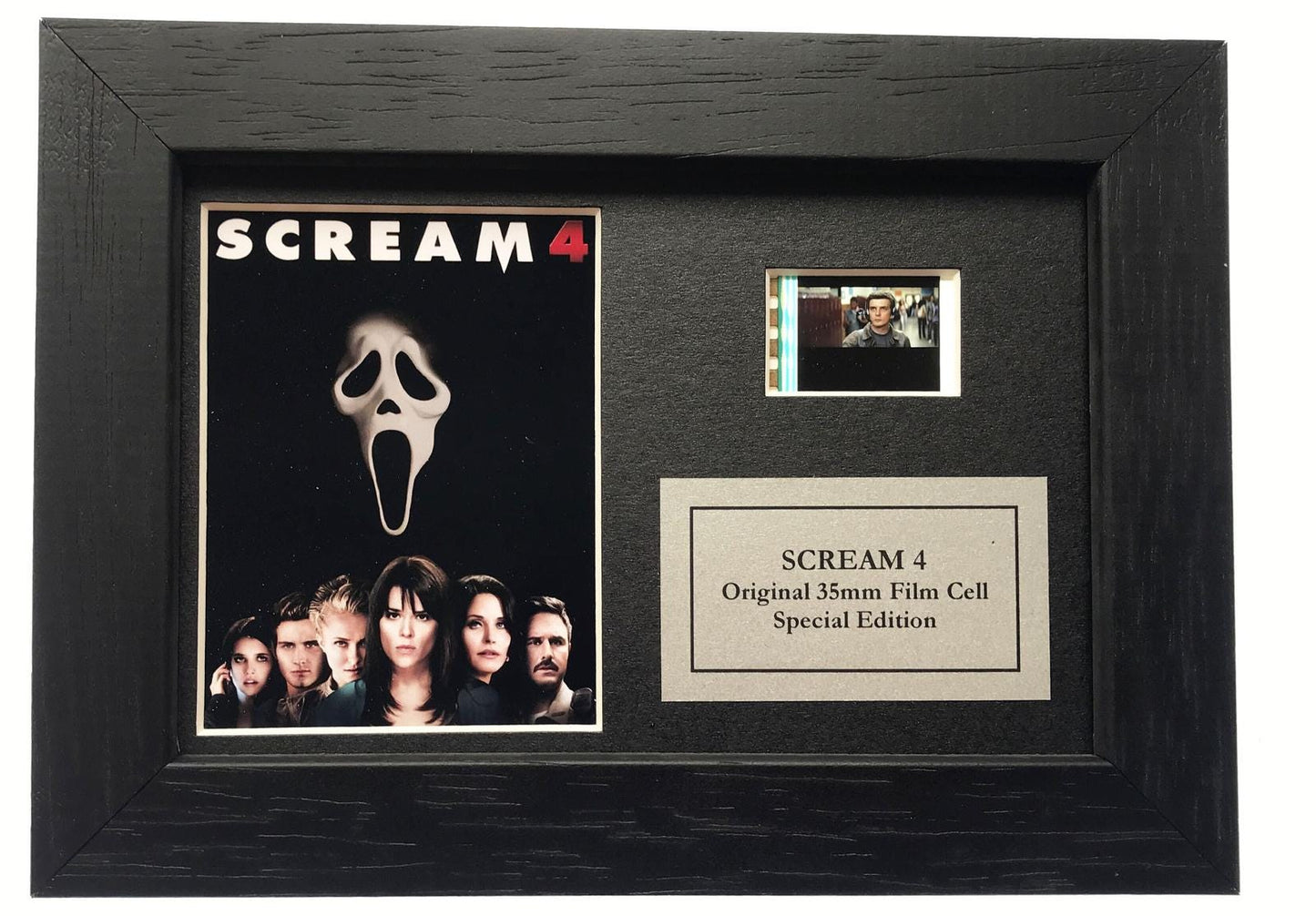 SCREAM 4 Original Mini 35mm Film Cells set within Quality Wood Frame + COA