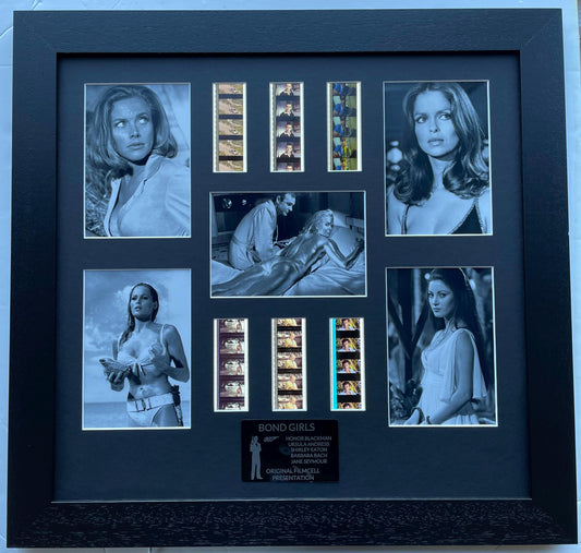 BOND LADIES Original 35mm Film Cells in Quality Wood Frame Ltd. Edition of 50