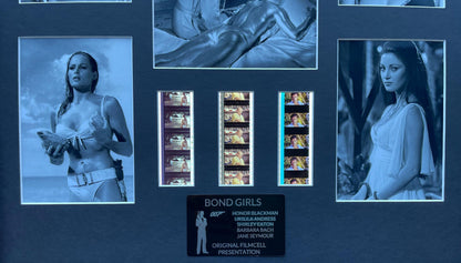 BOND LADIES Original 35mm Film Cells in Quality Wood Frame Ltd. Edition of 50