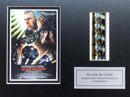 BLADE RUNNER Harrison Ford Original 35mm Film Cells set within Quality Wood Frame