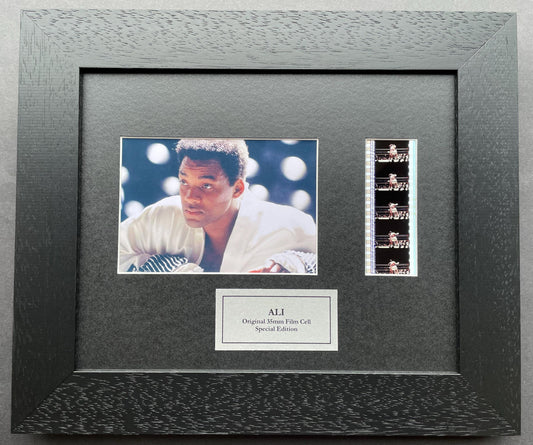 ALI (WILL SMITH) Original 35mm Film Cells set within Quality Wood Frame + Coa