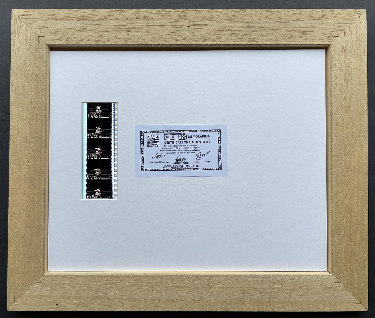 ALI (WILL SMITH) Original 35mm Film Cells set within Quality Wood Frame + Coa