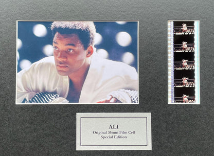 ALI (WILL SMITH) Original 35mm Film Cells set within Quality Wood Frame + Coa