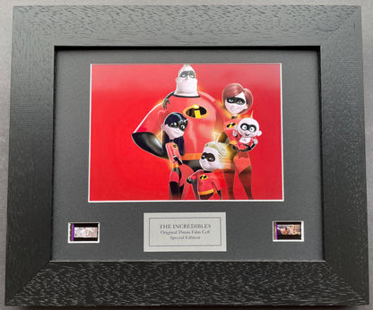 THE INCREDIBLES Original 35mm Film Cells set within Quality Wood Frame + COA