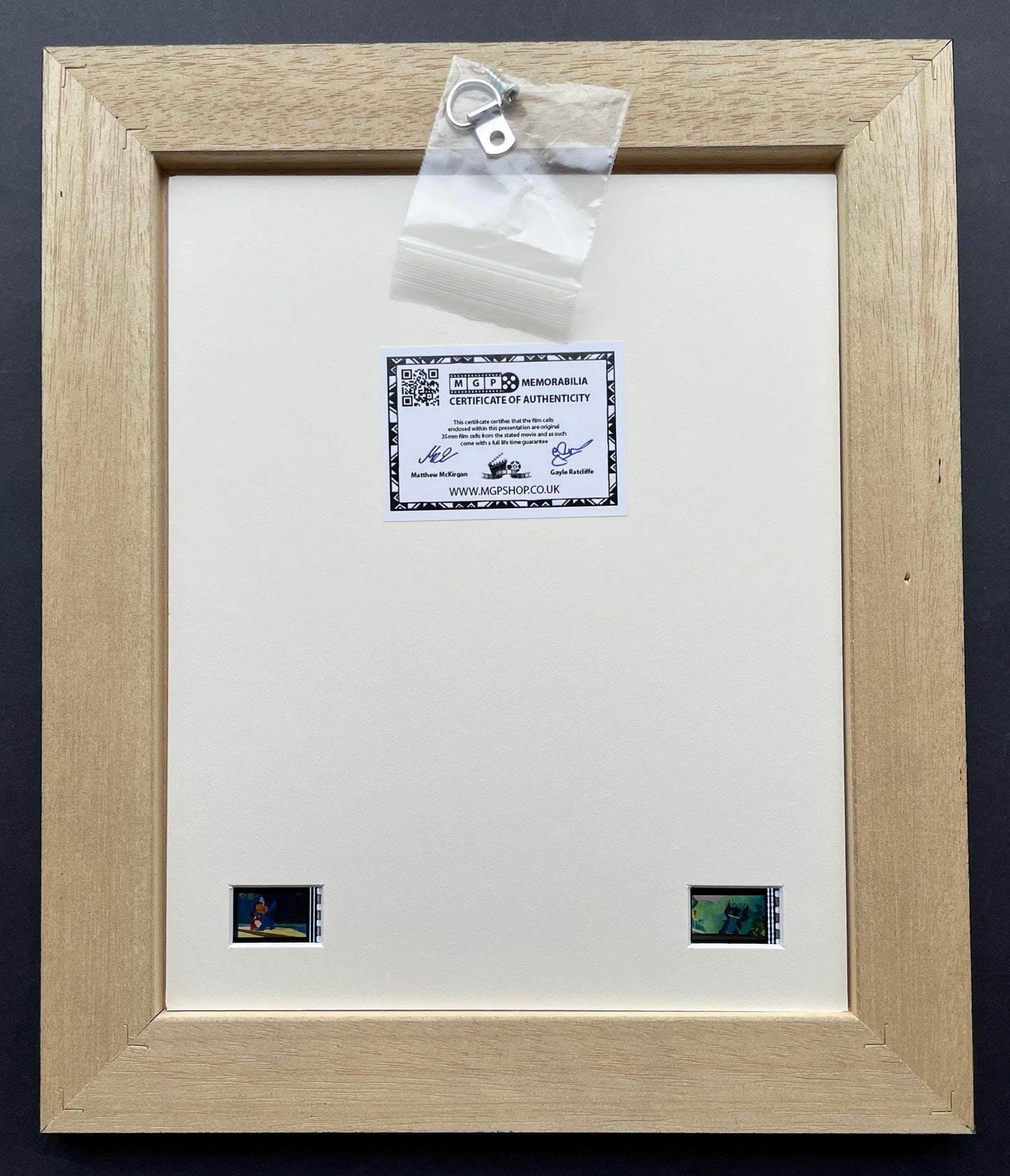 LILO & STITCH Original 35mm Film Cells set within Quality Wood Frame + COA