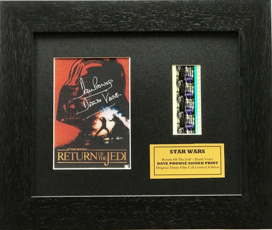 Star Wars DARTH VADER Original 35mm Film Cells set in Quality Wood Frame + COA
