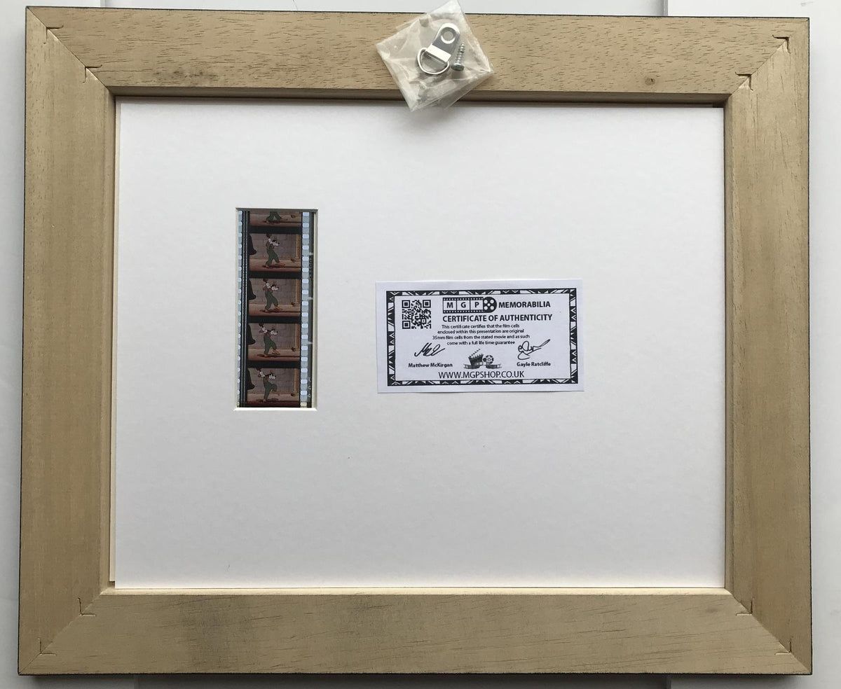 A GOOFY MOVIE Original 35mm Film Cells set within Quality Wood Frame + COA