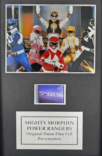 Power Rangers Original Mini 35mm Film Cells set within Quality Wood Frame + COA