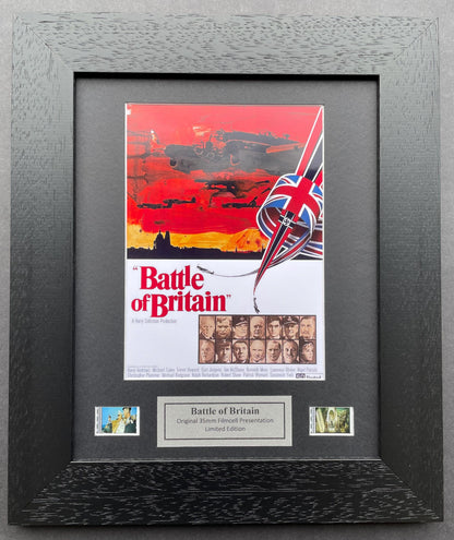 BATTLE of BRITAIN  Original 35mm film cells set in Quality Wood Frame + COA