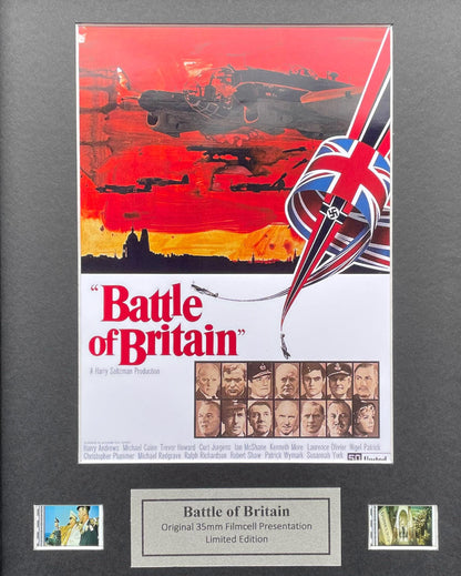 BATTLE of BRITAIN  Original 35mm film cells set in Quality Wood Frame + COA