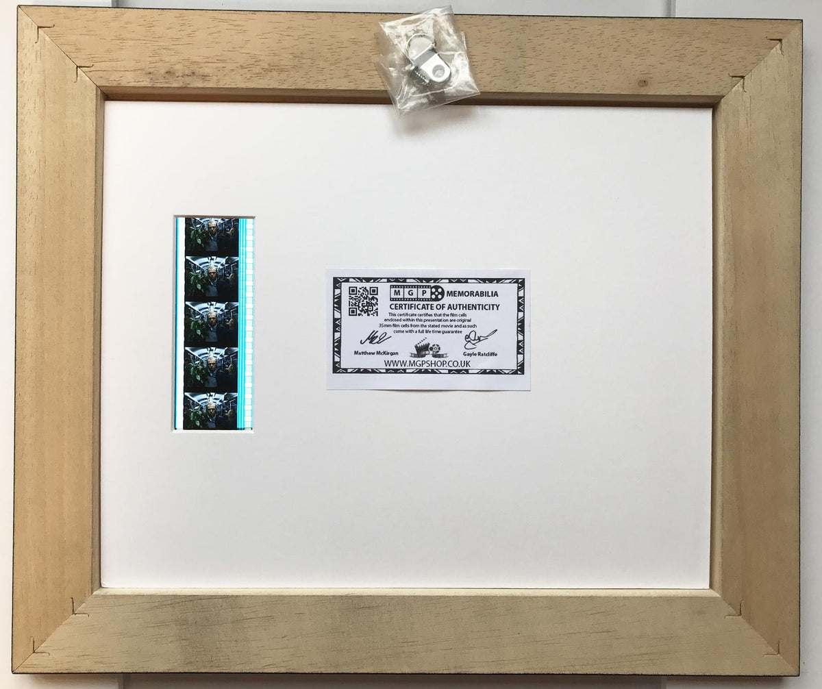 Hot Fuzz SIMON PEGG Signed Repro + Original 35mm Film Cells in Quality Wood Frame