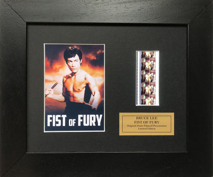 BRUCE LEE Original 35mm Film Cells set within Quality Wood Frame + COA