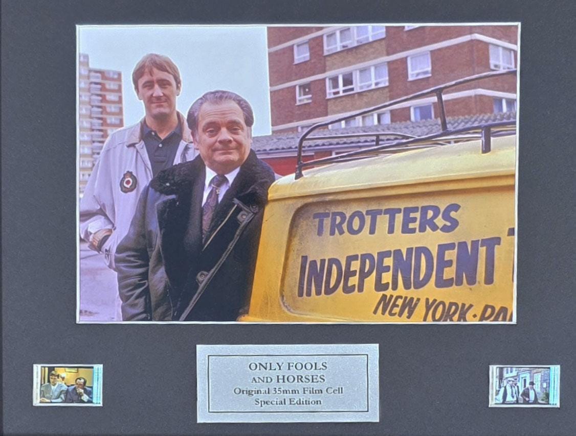 ONLY FOOLS & HORSES Original 35mm Film Cells set within Quality Wood Frame